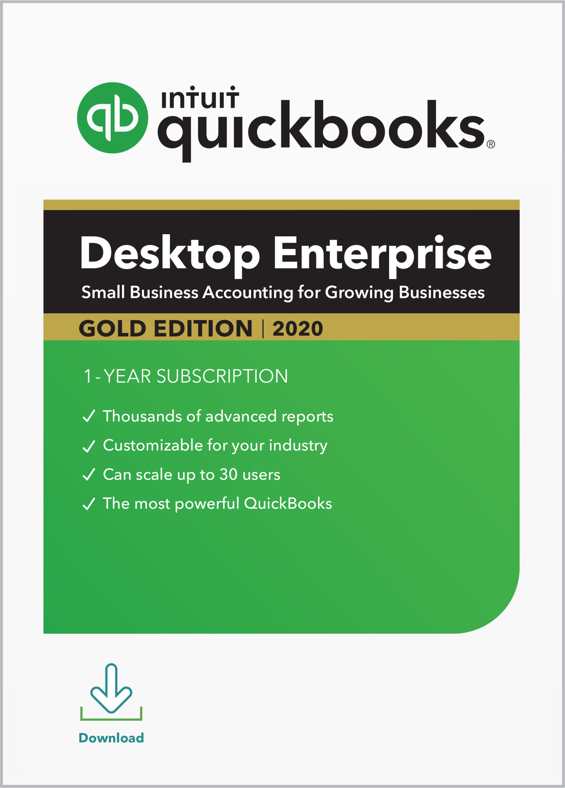 Intuit QuickBooks Enterprise Gold 2020 Annual Subscription Tarabyte