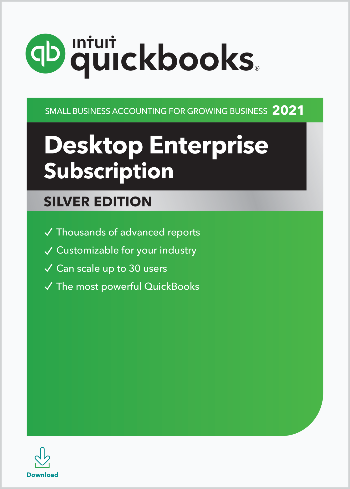 QuickBooks Desktop Enterprise Silver 2022 Annual Subscription