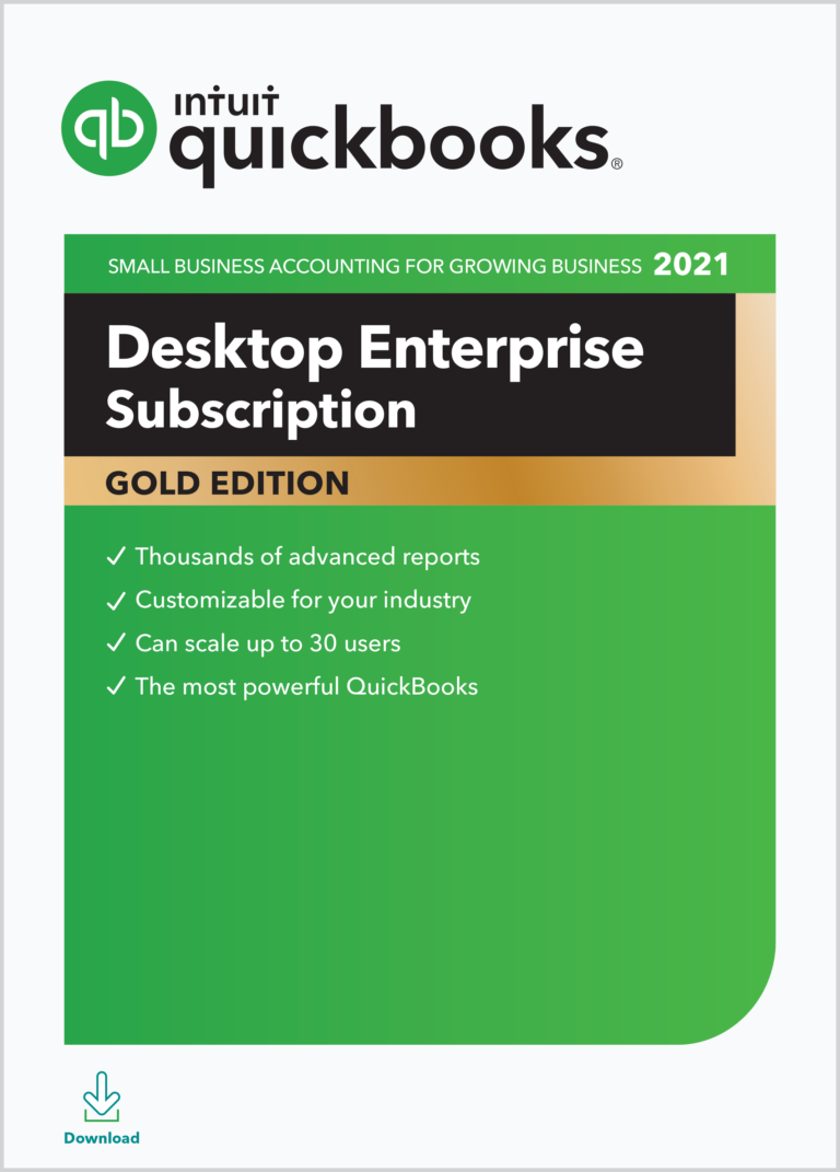 QuickBooks Desktop Enterprise Gold 2022 Annual Subscription